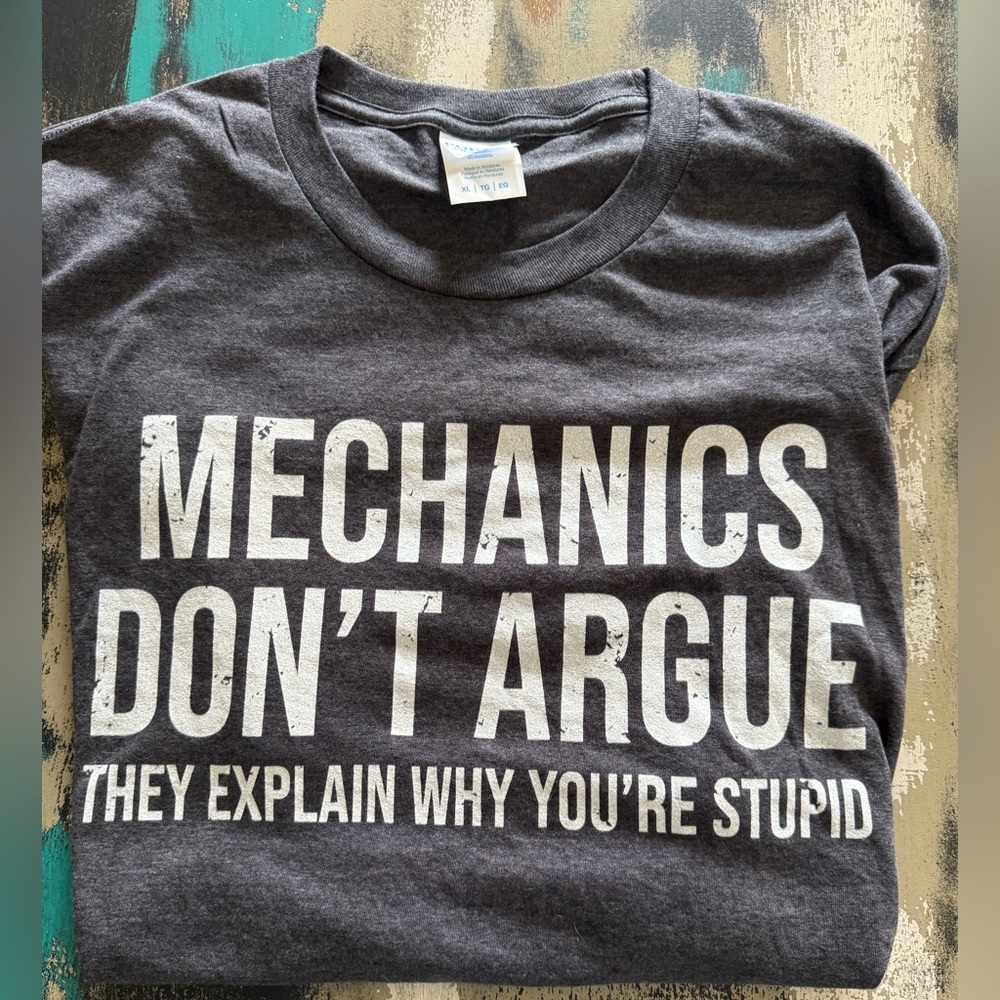 Port and Company Dark Gray Mechanics Tee